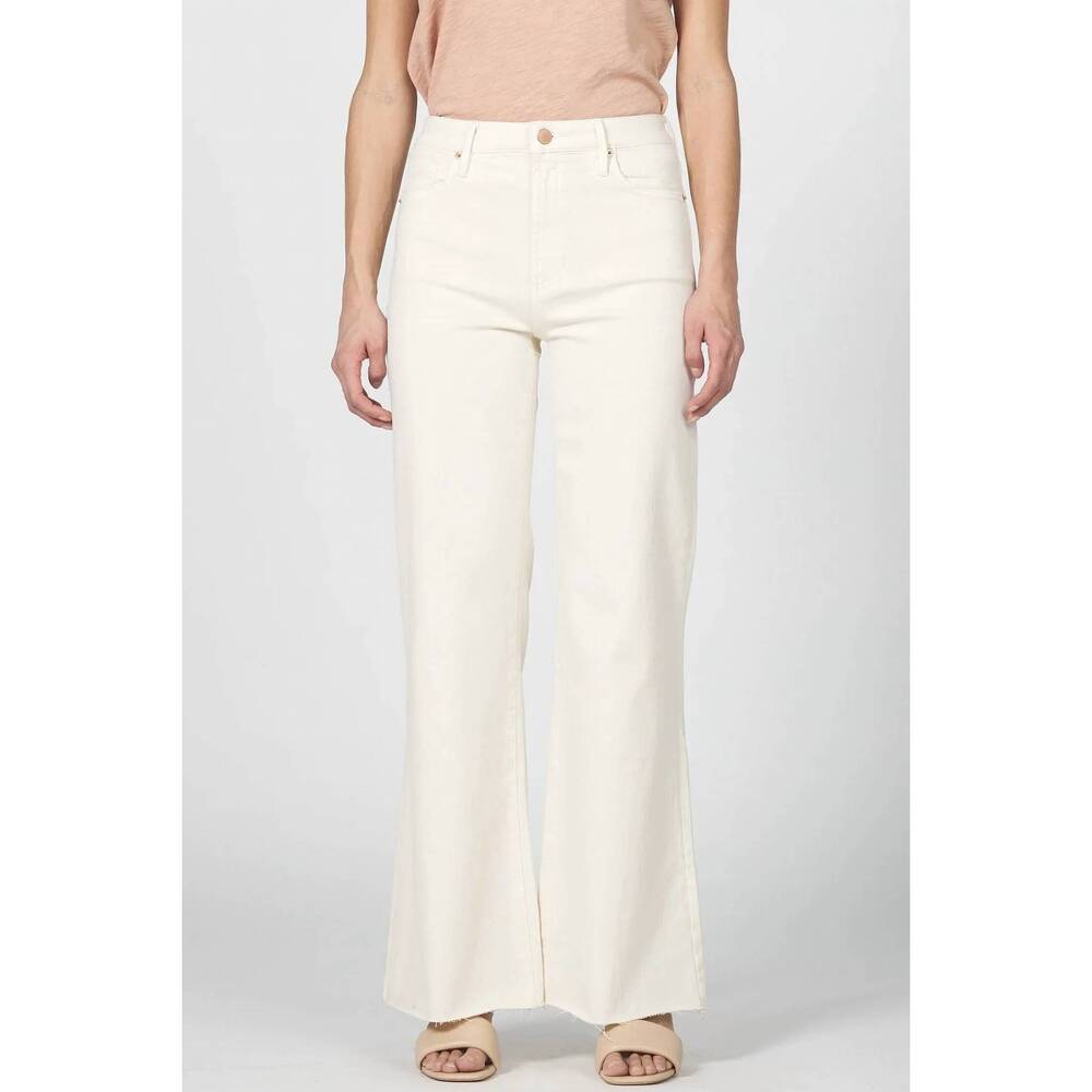 NEW DEAR JOHN DENIM fiona high rise wide leg jeans in wheat